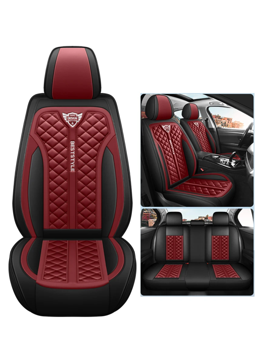 Universal Car Seat Cover Full Set for KIA Sportage Ceed Rio Niro Stinger Optima Soul Forte Spectra Sorento Interior Accessories