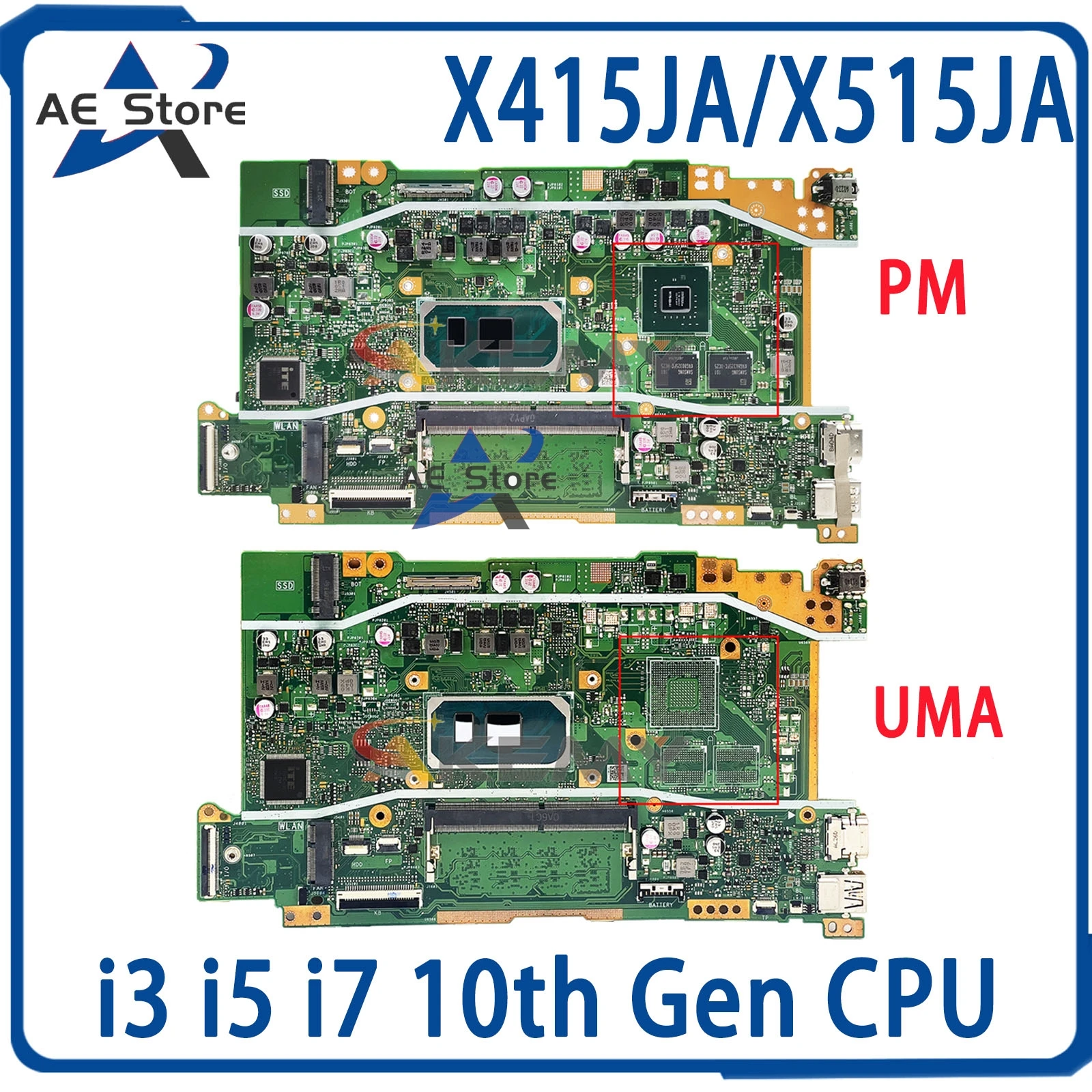 V5200JA Mainboard X515JA X515JP X515JF X515JAB X415JA X415JP X415JF P1511CJA P1511CJP P1411CJA P1411CJP Laptop Motherboard