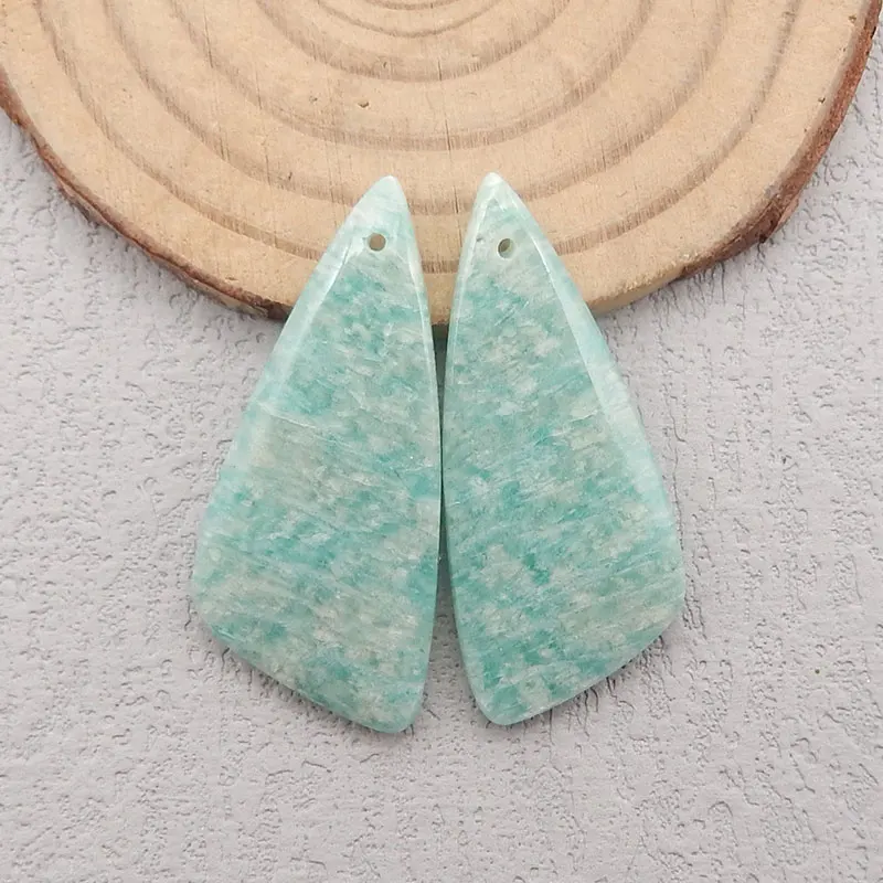 Natural Amazonite Earring Bead,Birthday Gift,Women's Jewelry Accessories Charm Personalizable