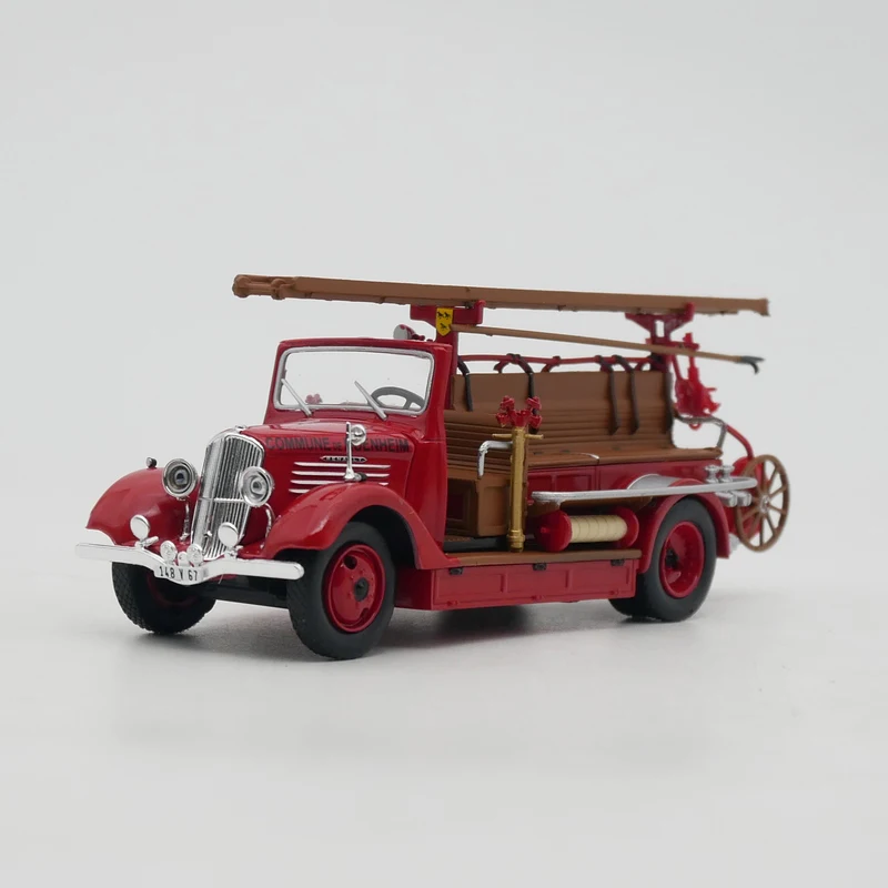 Antike Skala Renault Adk Französisch Feuerwehr auto Simulation Legierung Auto Modell statische Anzeige Sammler Spielzeug Geschenk Souvenir Dekoration