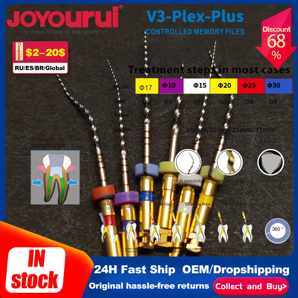 

Стоматологические золотые гибкие файлы, эндо-роторные файлы, золотые эндодонтические файлы, 19/21/25 мм, никель, титаний, стоматологический материал корневых каналов