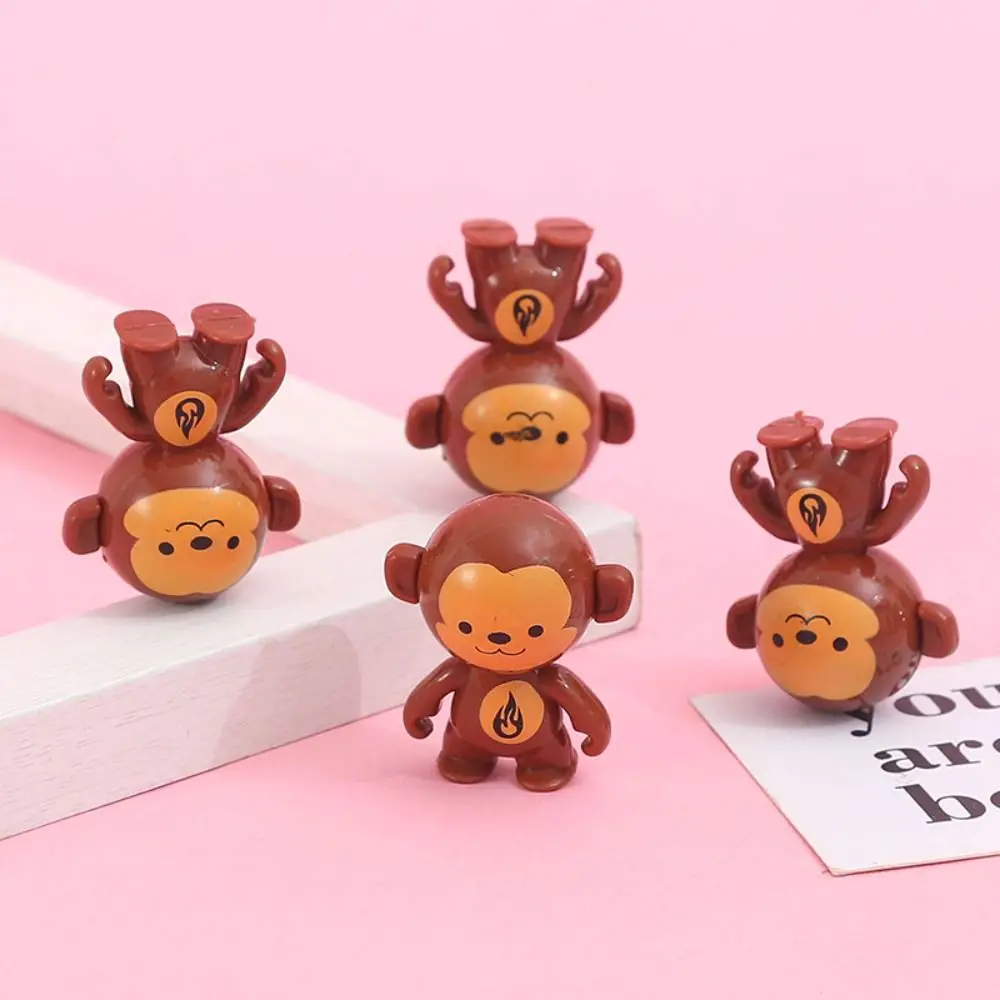 

10pcs Educational Monkey Tumbler Toy Inverted Self-righting Cartoon Tumbler Toy Funny Unbeatable Inverted Doll Ornament