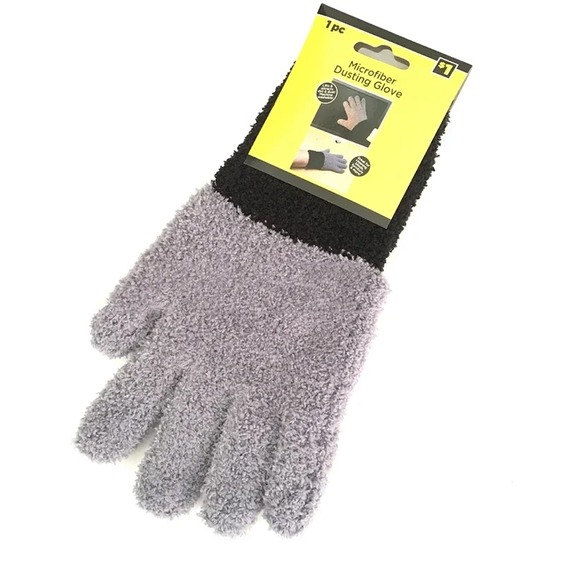 Car Care Wash Cleaner Gloves Auto Detailing Dust Removal Gloves Coral Velvet Knitted Super Soft Microfiber Cleaning Gloves Brush