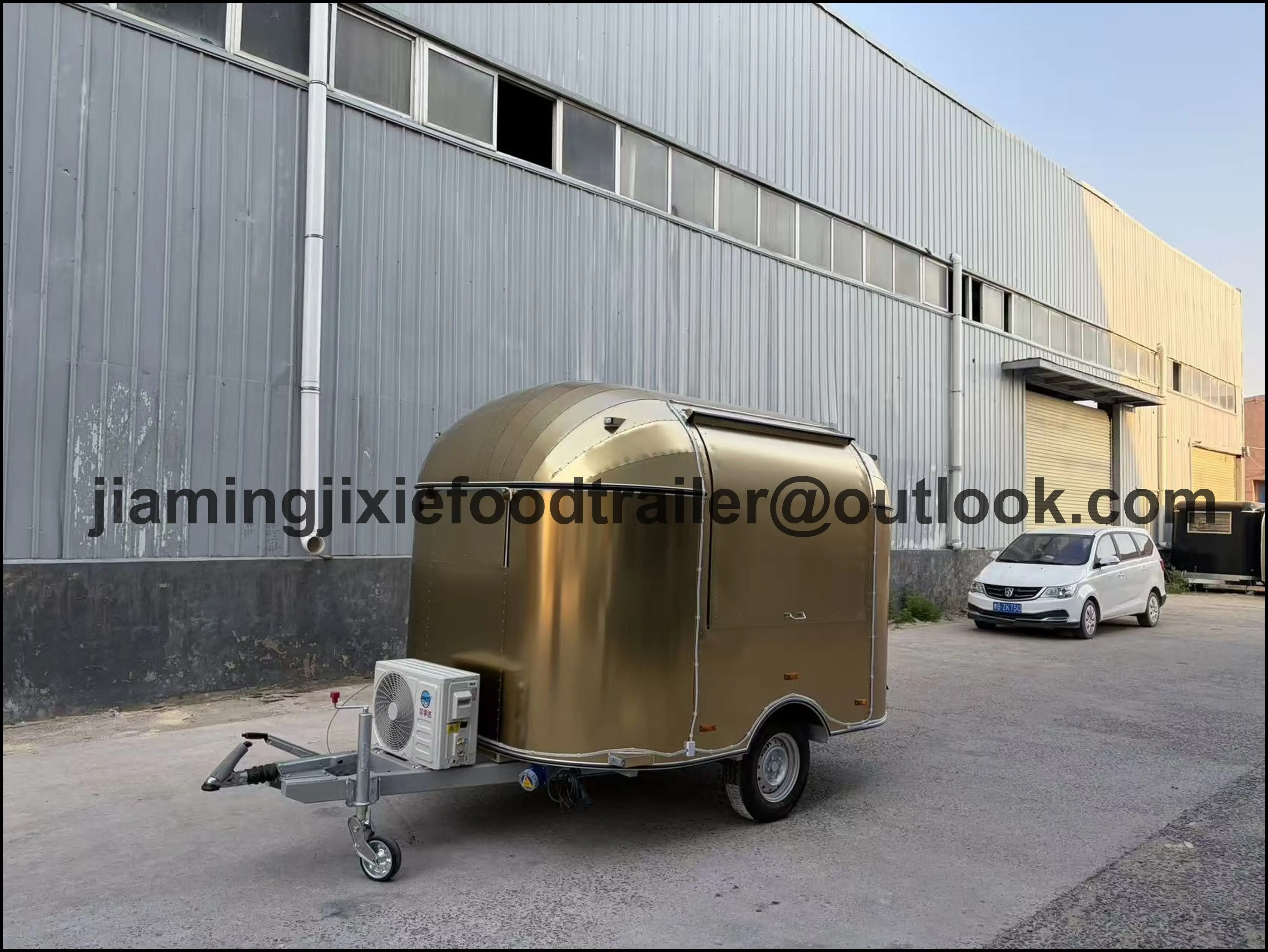 CE Shining Mobile Bar Ice Cream Coffee Truck Fully Equipped Mobile Kebab Crepes Pizza Fast Food Van Trailer for Sale