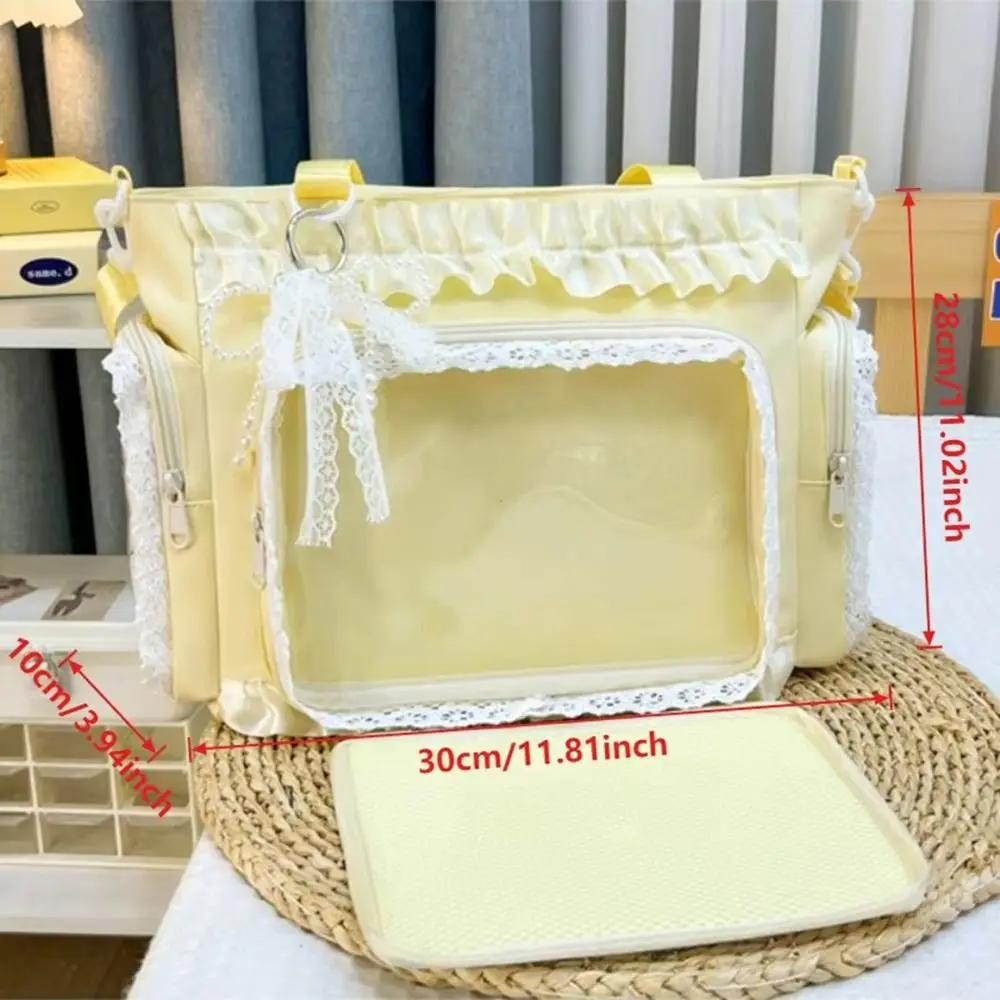 Neue Y2K Japanische Ita-Tasche Transparente Große Umhängetasche Lolita Schultertasche für Damen – Detail 1