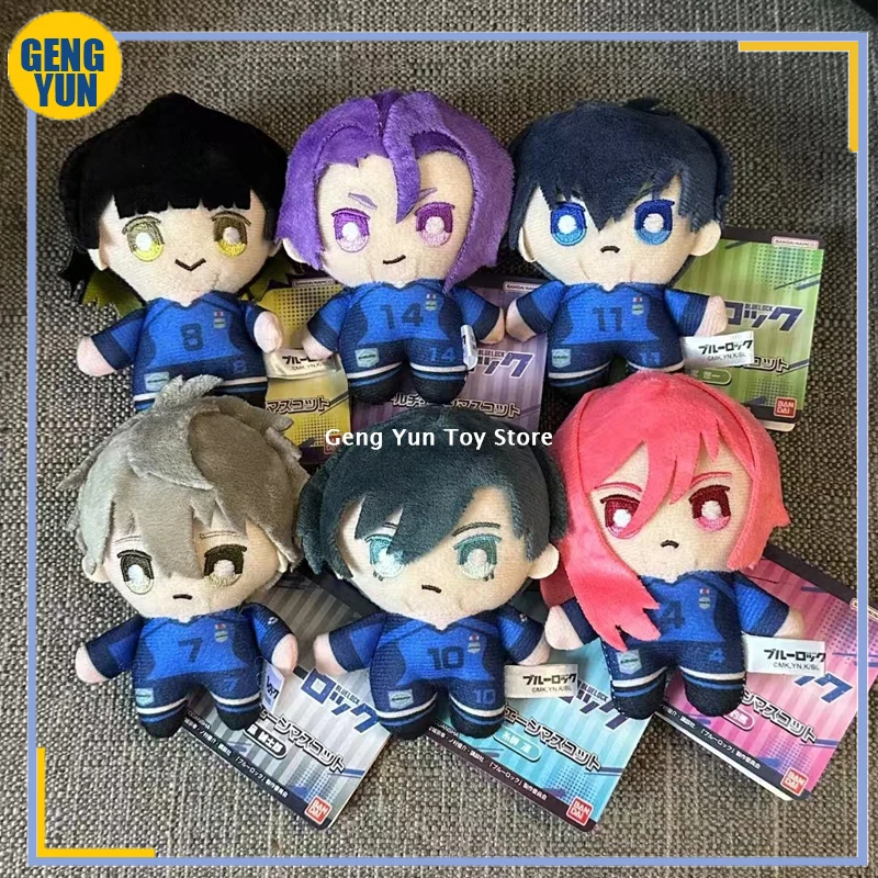 

2024 New Anime 10CM Blue Lock Plush Seishiro Nagi Isagi Doll Pandent Ornaments KeyChain School Bag Backpack Pandent Decoration