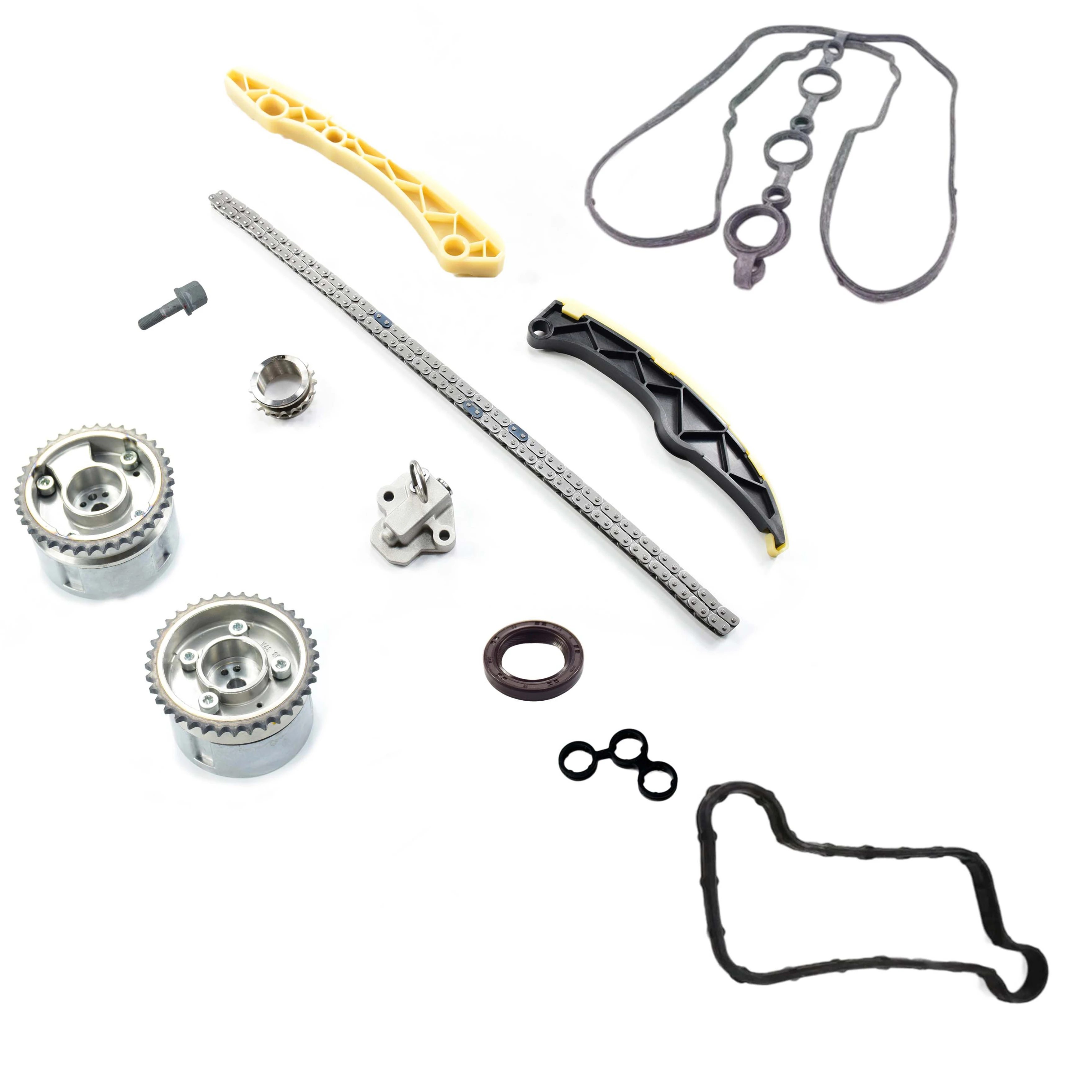 

REVO 107723 Timing Chain Kit For ACCENT KIA CERATO CEED RIO Engine G4FA G4FC OE 243212B000 MN183894 243502B010