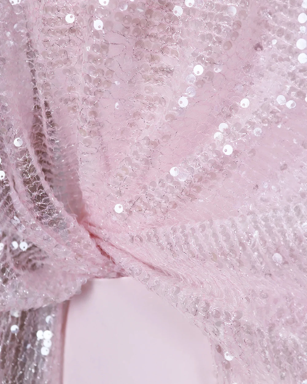 Abiti da sera rosa affascinanti personalizzati Abiti da ballo scintillanti 2025 Abito da cerimonia nuziale con maniche monospalla e strascico con paillettes