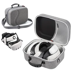 DEVASO Universal Large Carrying Case for Meta Quest 3 VR Head Strap/Headset/Controllers Storage Bag for All Size VR Head Strap