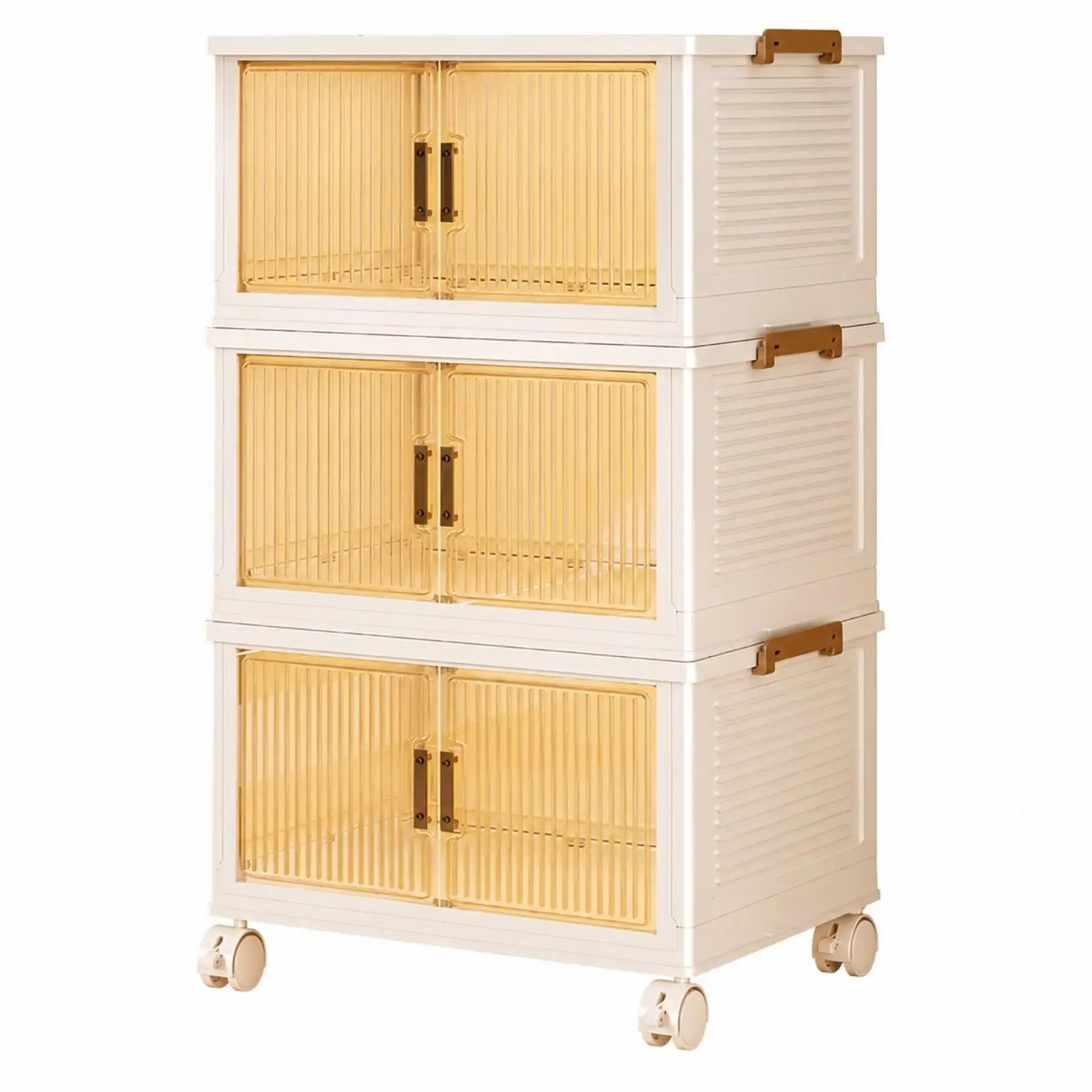 Freestanding Kids Book Shelf Cabinet with Caster Wheels for Reading Corner Tidy