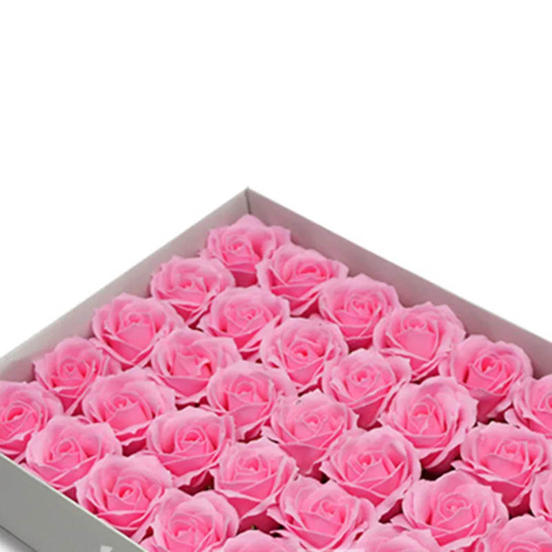 5.5x7cm 4layer 5/50pcs Curve Rose head Soap flower DIY floral gift for Birthday Valentine wedding Xmas new year home party favor