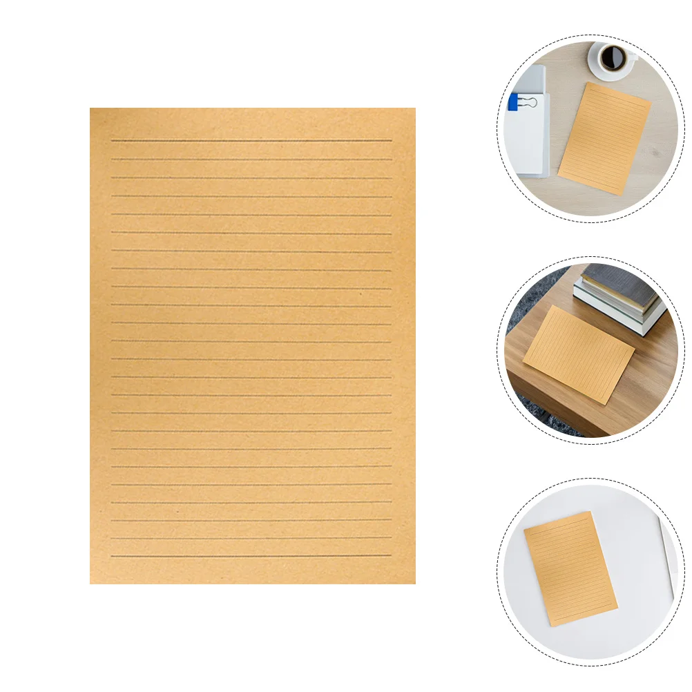 50 قطعة ورق حروف كرافت عتيق أوراق كتابة قرطاسية كلاسيكية لدعوات رسائل الخط رسم