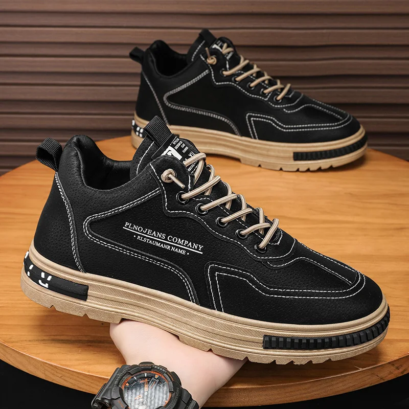 Men's Casual Shoes Waterproof Anti-Slip Wear-Resistant Workwear Trendy All-Match Shoes Men's Leisure Labor Protection Shoes