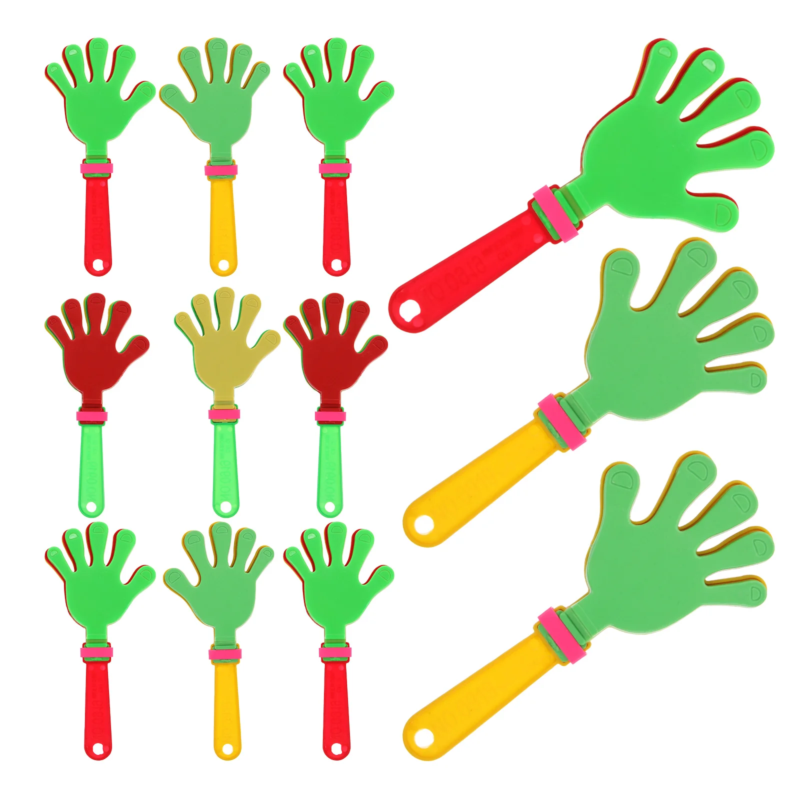 12 Pcs Toys Clappers Jumbo Hand Supporters Party Supplies Noisemaker Palm Clapping Device Applause Mini Child