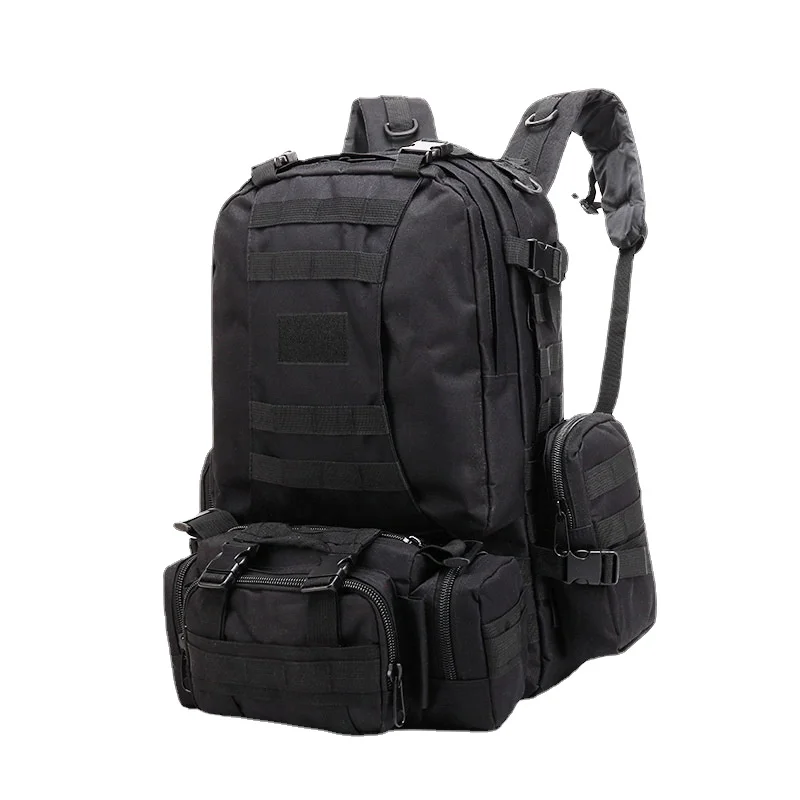 Mochila táctica de camuflaje para hombre, bolso multifuncional de gran capacidad para senderismo al aire libre, deportes