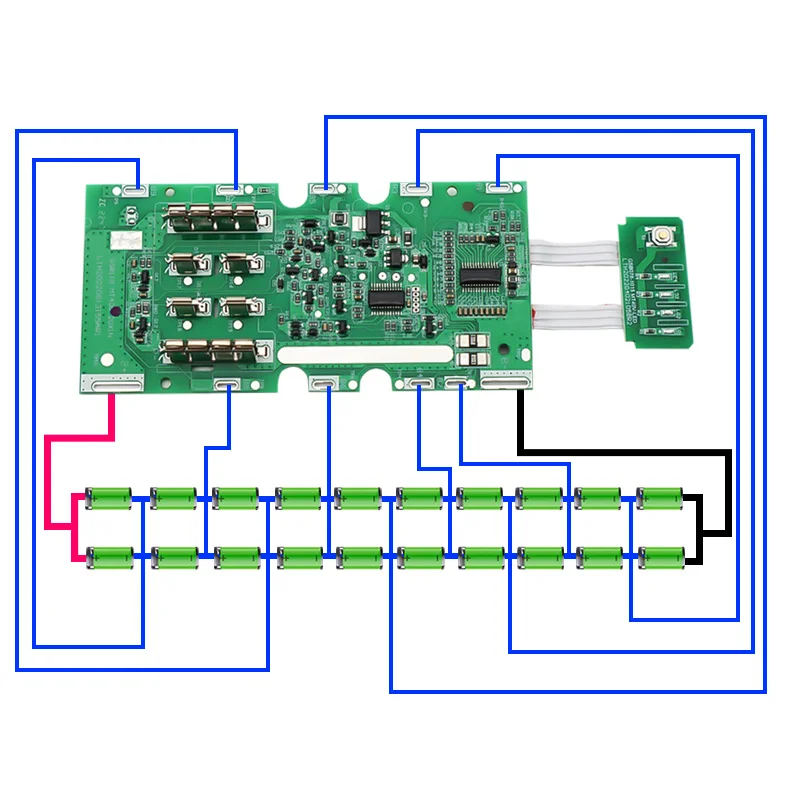 20 X 18650 Li-ion Battery Case PCB Charging Circuit Board Shell Box For MAKITA 40V BL4040 BL4025 BL4050 BL4080 Housings DR40RC