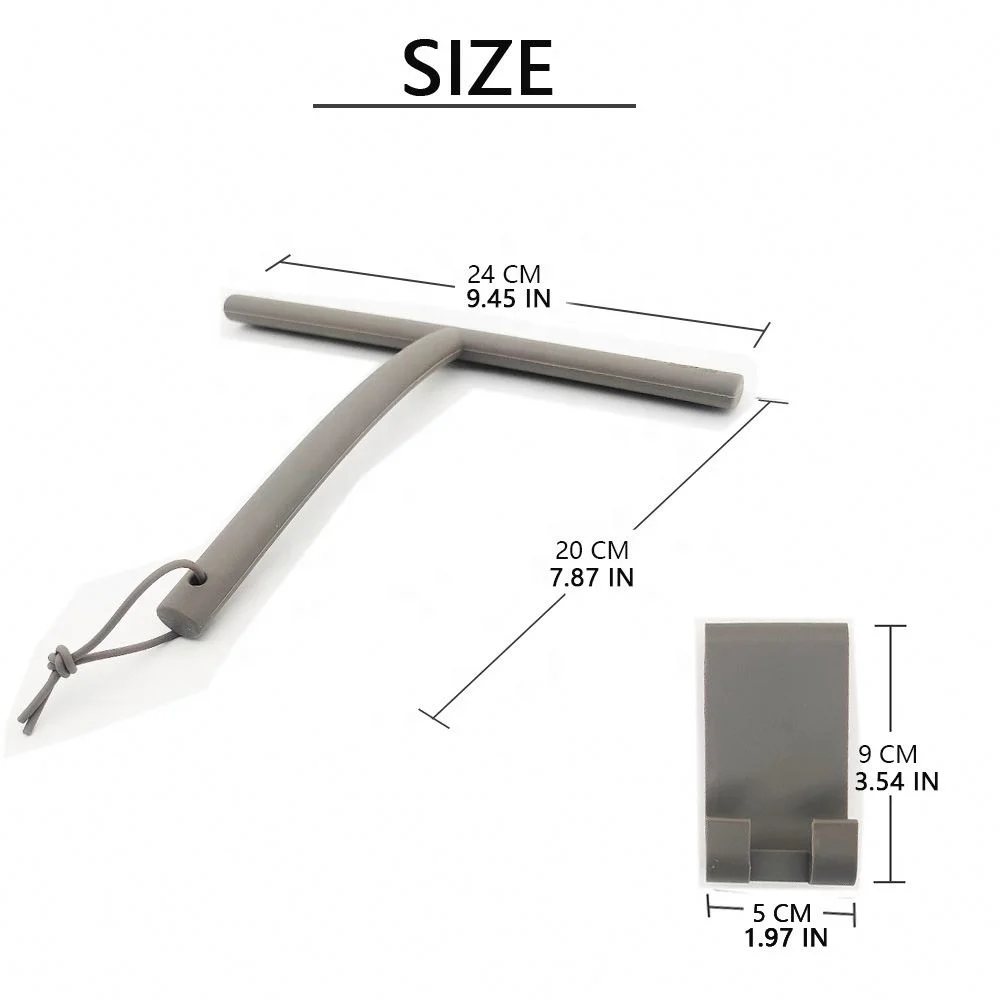 Cepillo de limpieza de ventanas de silicona para el hogar, escobilla de limpieza de alta calidad, fácil de usar, raspador de limpiaparabrisas de vidrio de ducha, nuevo, 2024