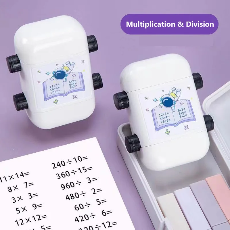 2 In 1 Math Roller Stempel Binnen 100 Vermenigvuldiging En Divisie Dual Head Smart Math Practice Postzegels Onderwijs Postzegels Voor kids