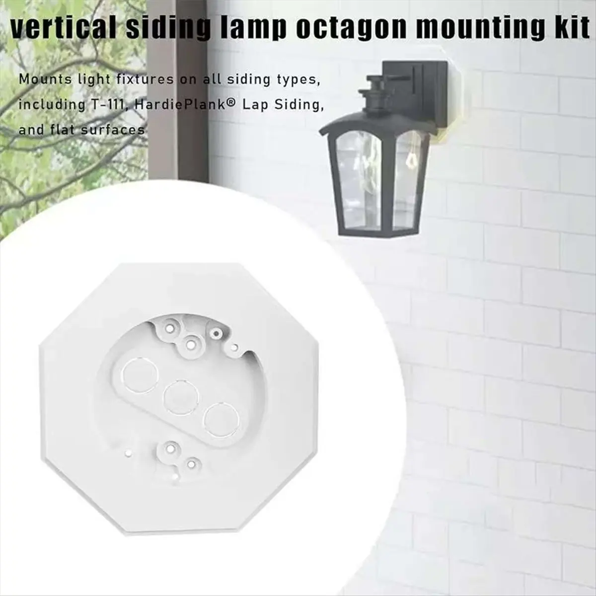 

Кронштейн ABFA 8161 для наружного вертикального монтажа светильников, гладкая плоская монтажная пластина со встроенным отсеком