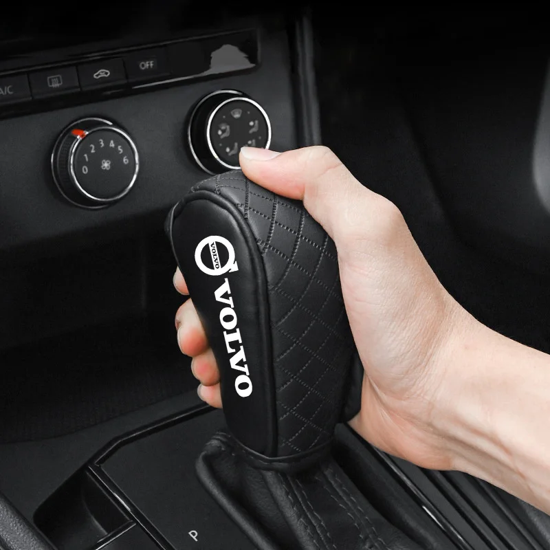 

Car Shift Handle Covers Non-Slip Change Lever Gearshift Cover For Volvo R Design XC90 XC60 S60 V40 XC40 V60 V50 S40 XC70 C70 C40