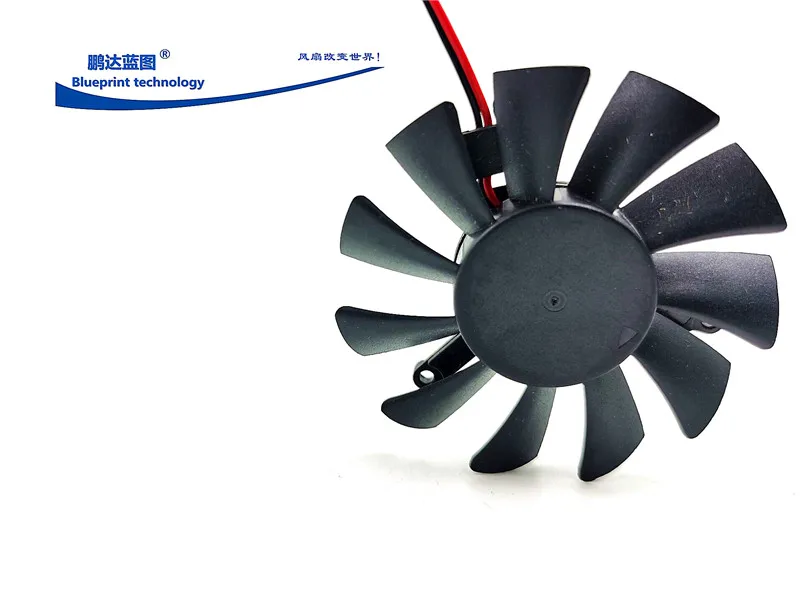 New Pengda Blueprint 54 * 10MM 12V Graphics Card 39mm Hole Spacing Hydraulic 5.4cm Bracket Replacement Cooling Fan