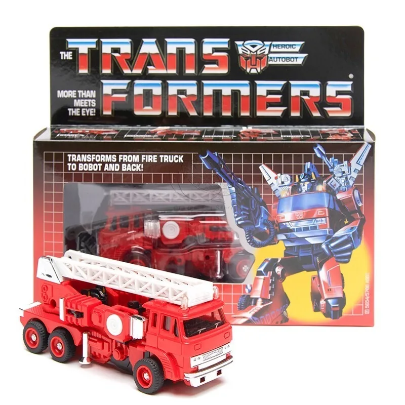 En stock Transformers juguetes versión estadounidense G1 84-86 KO Iniferno modelo Robot colección figura de acción juguete para regalo Hobby