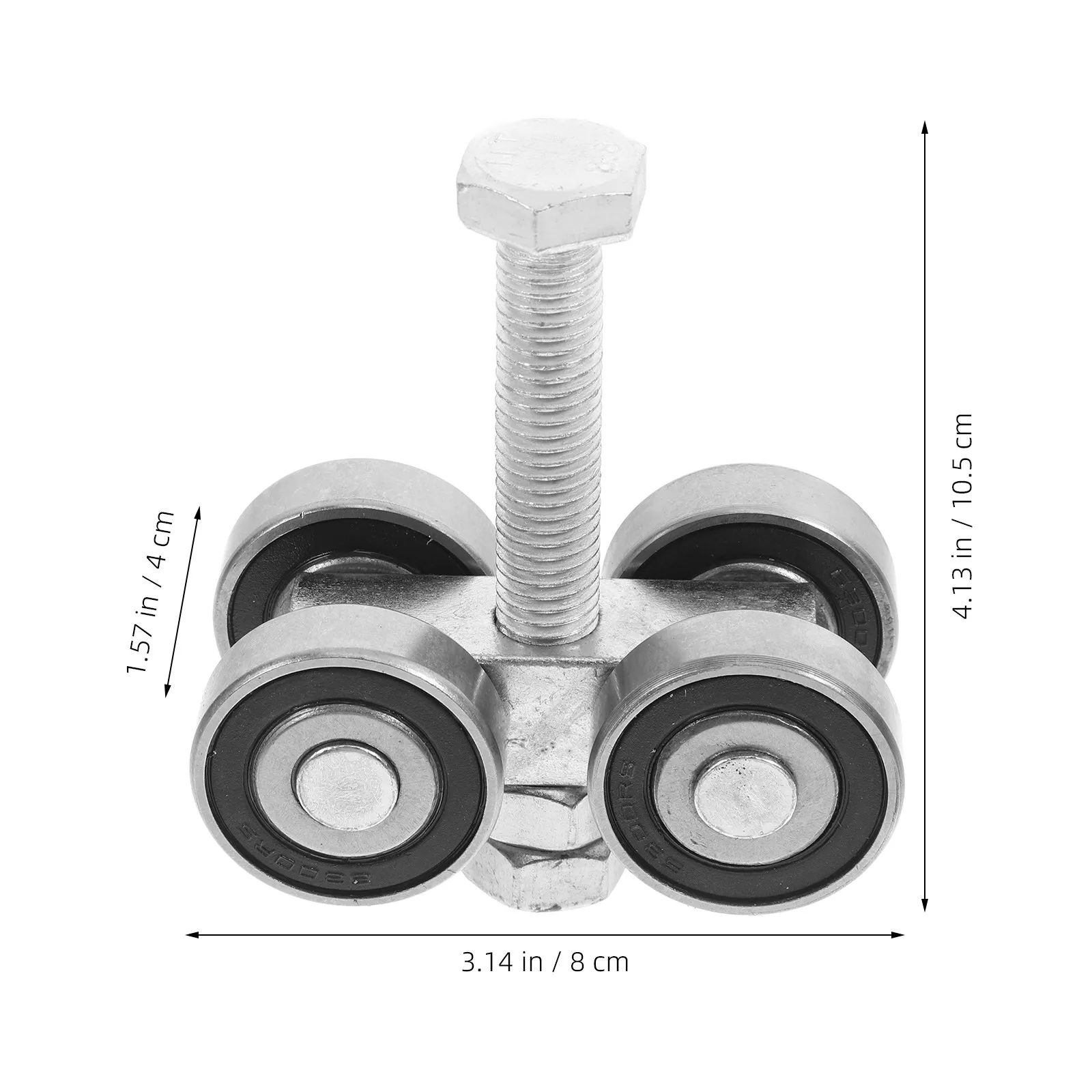 Metal Pulley Sliding Door Wheel Stainless Steel Double Bearing Groove Roller Track Heavy Duty Barn Door Pulley Smooth Sliding - view 5