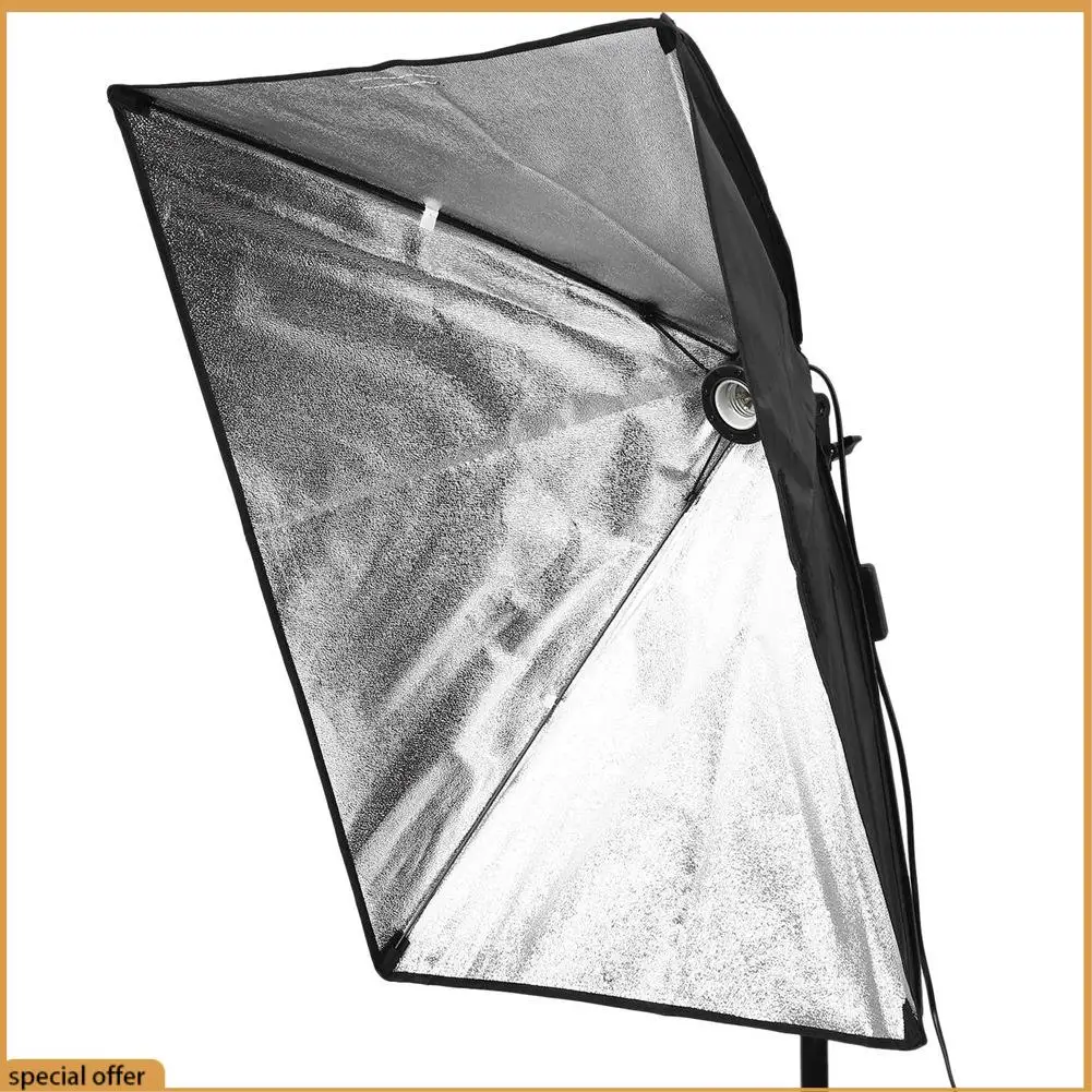 A68Z 2 pièces 50X70Cm Photo vidéo Studio éclairage continu Softbox E27 support boîte souple