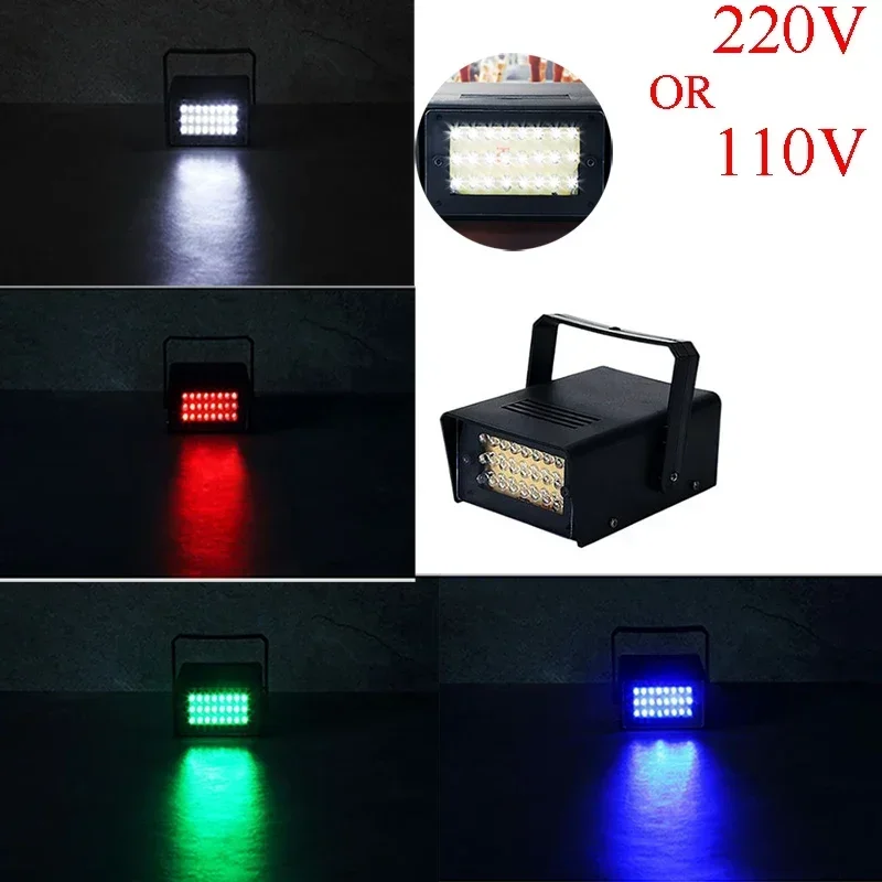 1/2/4PCS LED Mini Strobe Lights KTV Private Room Flash Light Laser Lights Bar Strobe Light Stage Lighting Show Light Effect Lamp