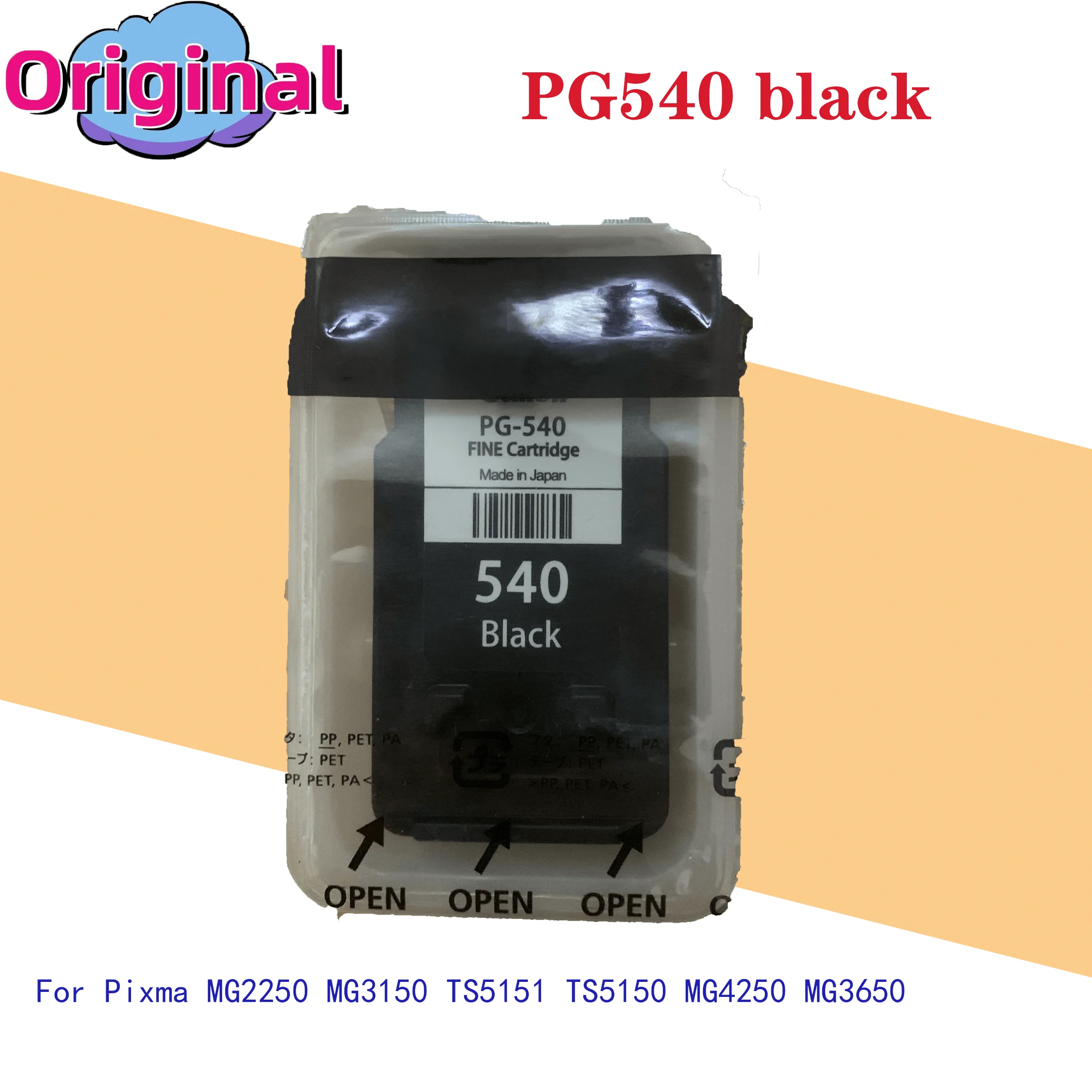 Original PG-540 CL-541 PG540 CL541 Refillable Ink Cartridge for Canon Pixma MG2250 MG3150 TS5151 TS5150 MG4250 MG3650