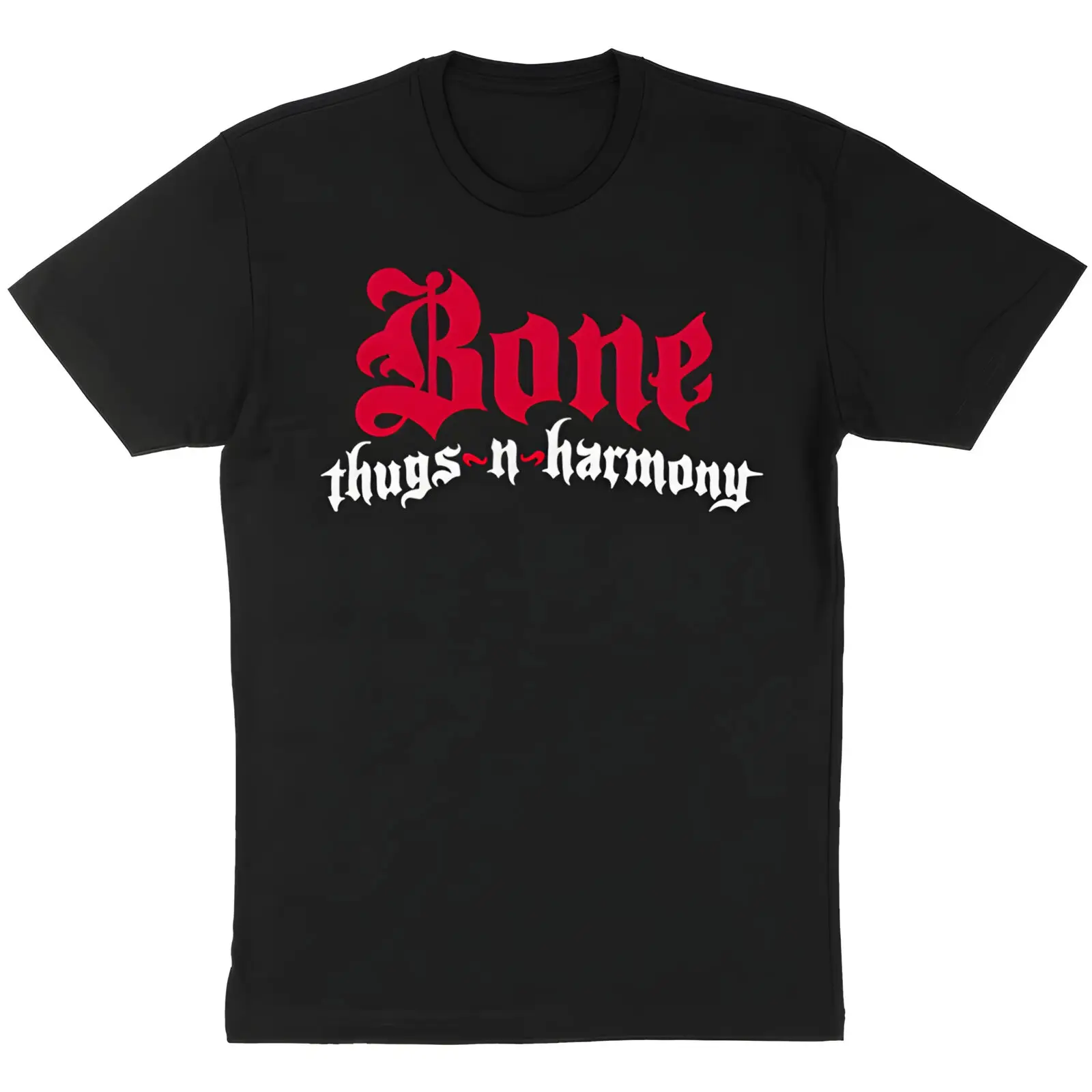 Authentic BONE THUGS-N-HARMONY Solid Logo Slim-Fit T-Shirt S-2XL NEW