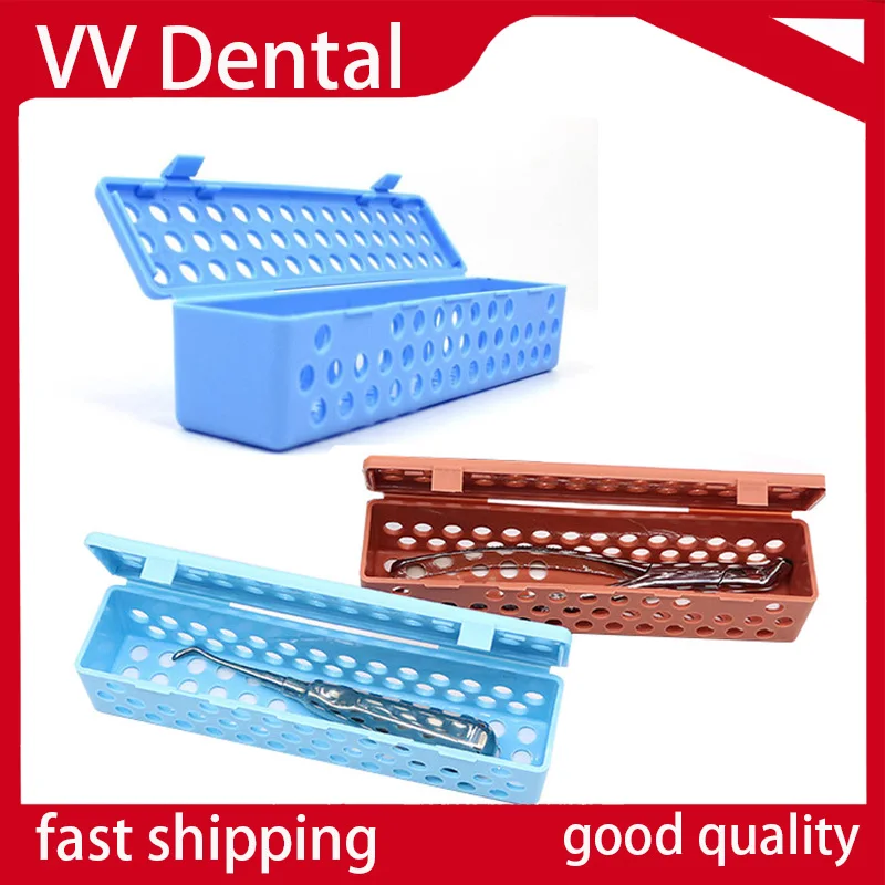 3*Dental Sterilization Box Autoclave For Forceps Tooth Extraction Elevators Surgical Instrument Holder Plastic Disinfection Case