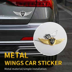 Car 3D Metal Wing Styling Emblem Sticker Body Trunk Stickers For Nissan Nismo Tiida Teana GTR 350Z 370Z 240SX Juke Note X-Trail