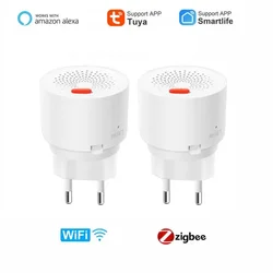 Zigbee/Wifi Tuya Smart Home Natural Gas Leak Detector Sensor Combustible LPG Leakage Alarm Detector Smart Sensor Home Security