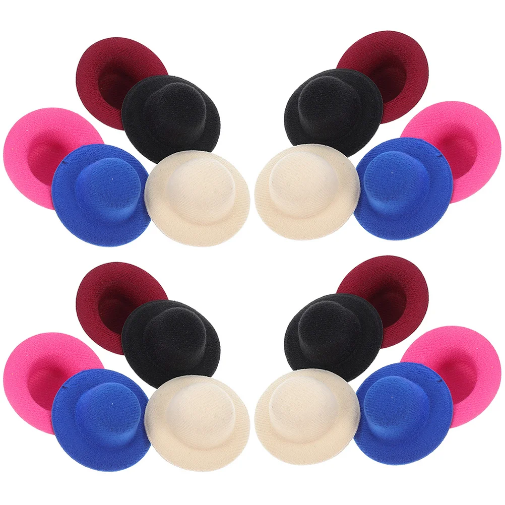 20 Pcs Small Baby Hat Decorative DIY Caps Decors Exquisite Hats Decorate Formal Colorful Clothes Accessories