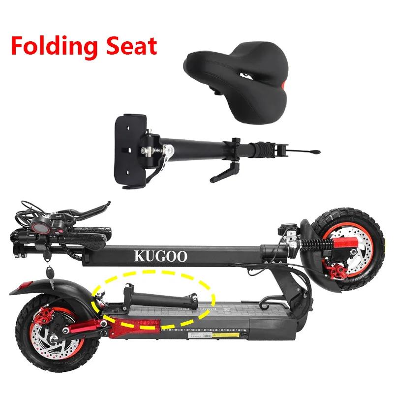 Per KUGOO M4 Pro Scooter elettrico 10 pollici Scooter elettrico sedile pieghevole sella pieghevole sedia ammortizzante regolabile in altezza