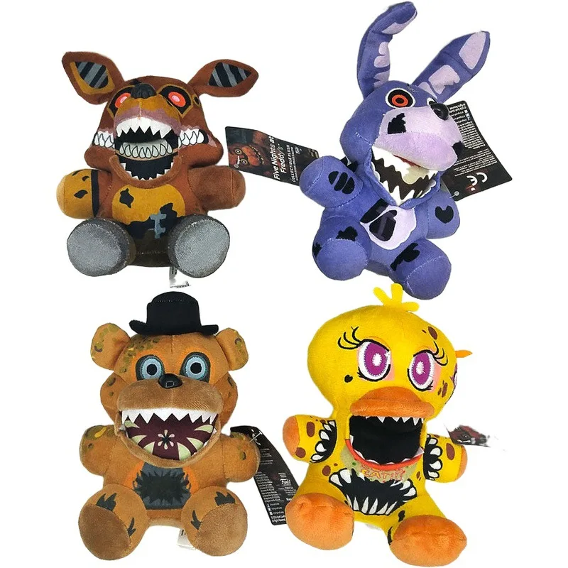 Fnaf Niedliche Plüschtiere Spielpuppen 18CM Bonnie Bär Foxy Cartoon Stoffpuppen Freddy Spielzeug für Kinder Geschenke – Detail 7