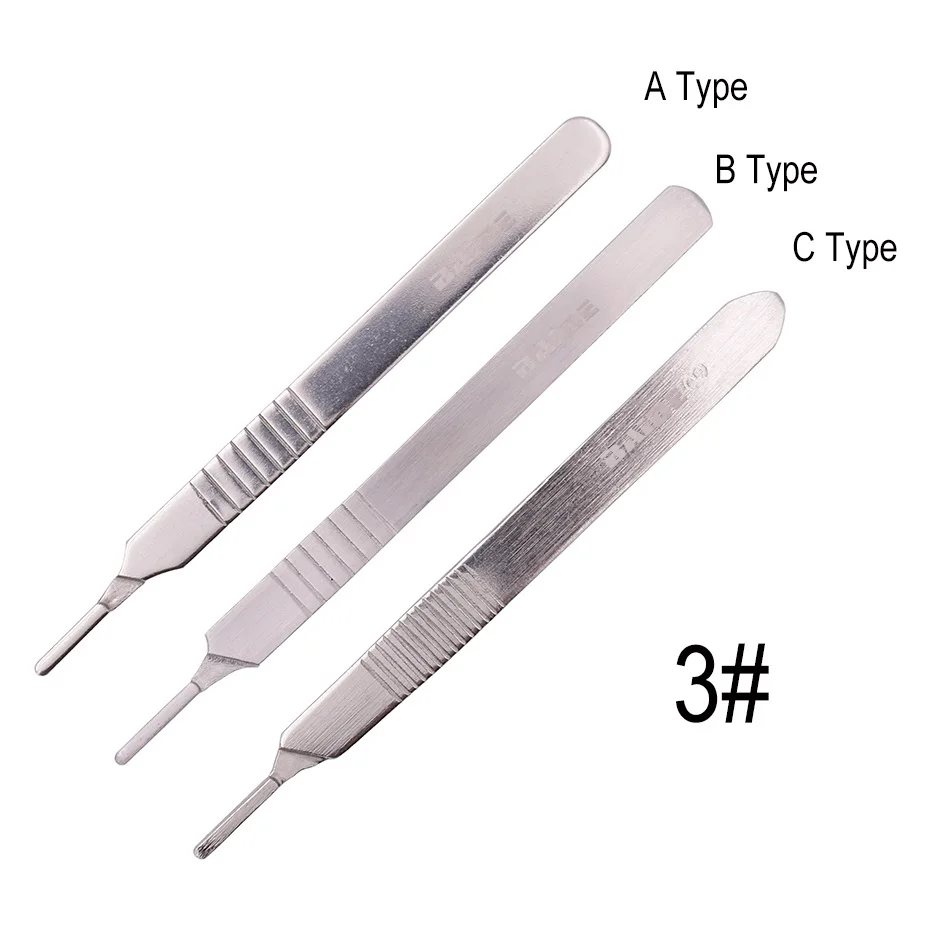 3# Metal Handle Scalpel, Blade Knife Wood Paper Cutter Craft Pen Knives,Engraving DIY Hand Tools 120pcs/lot