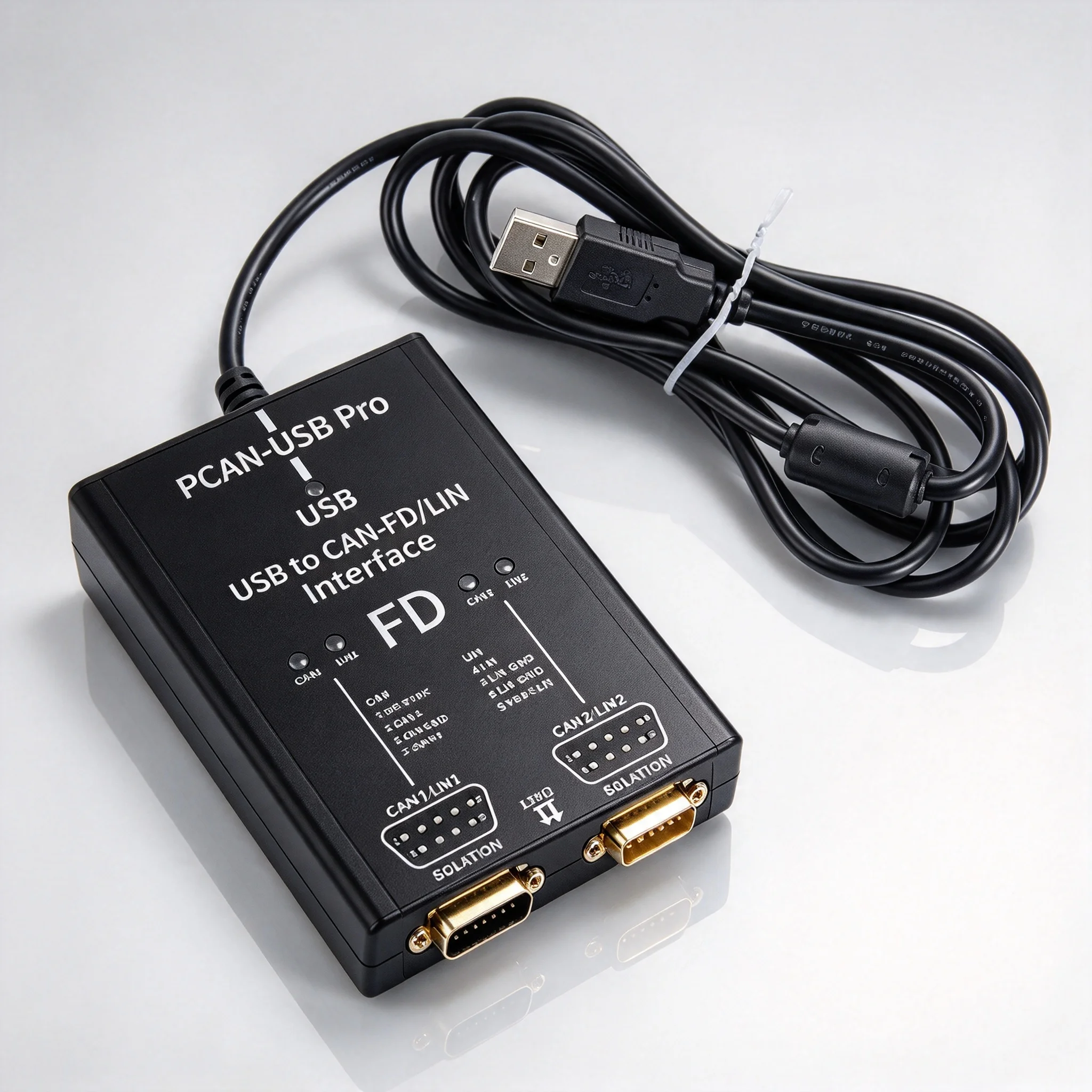 PCAN FD PRO PCAN-USB Pro 2-Channel USB to CAN FD Adapter, 8/12/16Mbit/s, Compatible with PEAK IPEH-004061