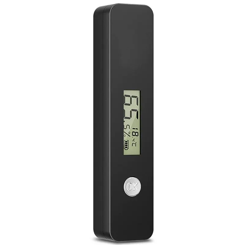 DT15 Digital Cigar Humidity Meter Portable Electric Humidor Tester, LCD Display Hygrometer Needle Gauge, Accurate Cigar Box