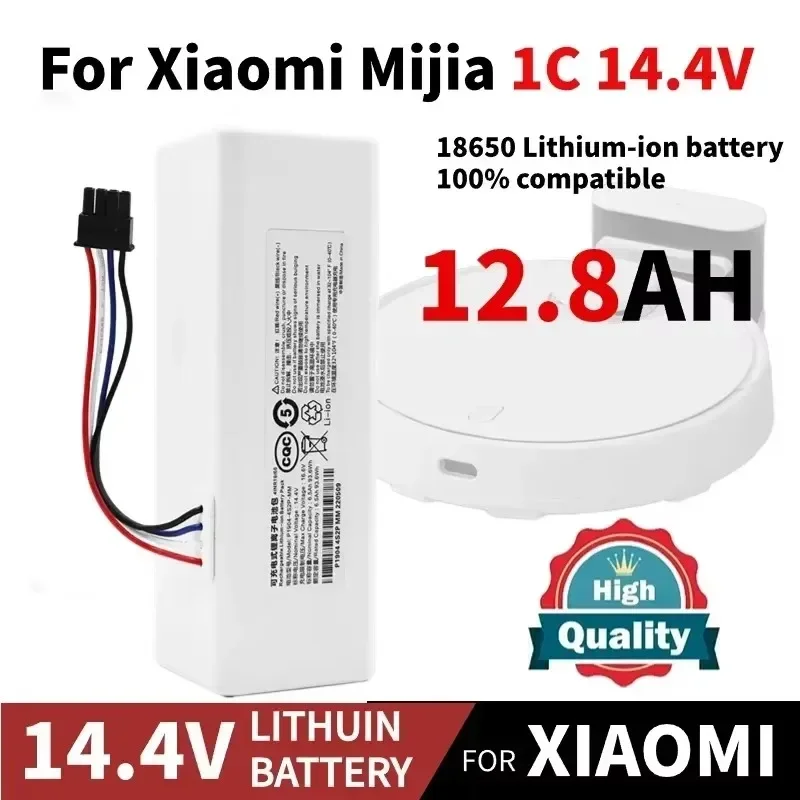 NEW 14.4V 12800mah P1904-4S1P-MM Battery For Xiaomi Mijia 1C STYTJ01ZHM Robot Vacuum Mop Cleaner Accessories battery