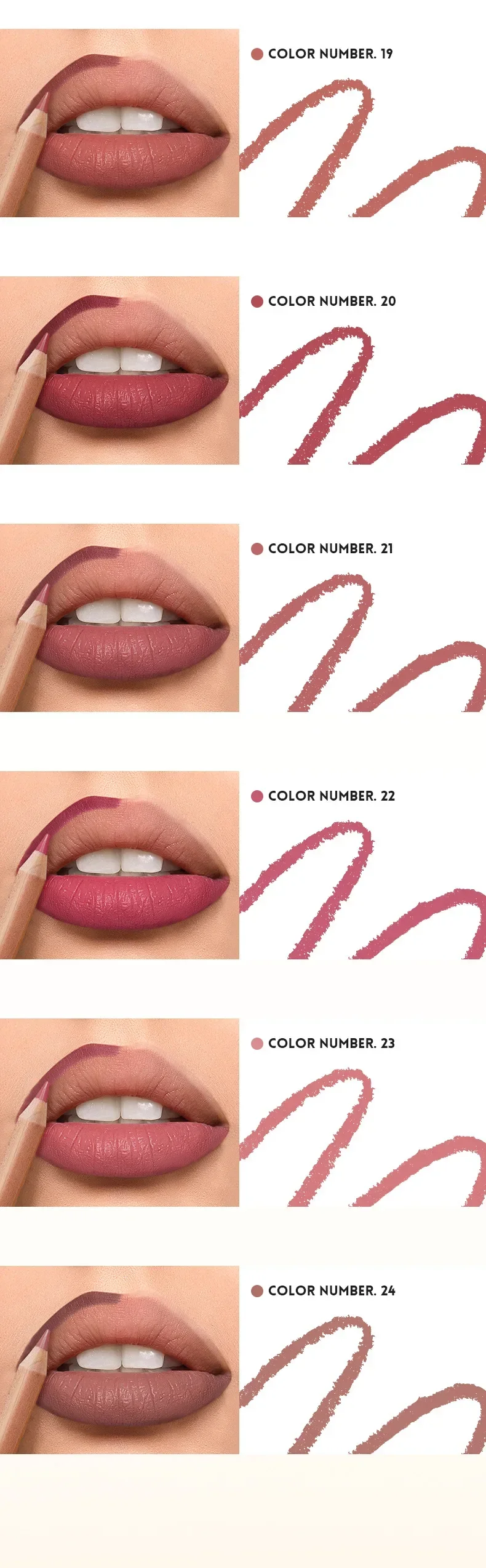 Pudaier 12 stks/set Lip Liner Pen 12 Kleuren Professionele Lipliner Potlood en Matte Lip non-stick Cup Naakt lippenstift Potlood