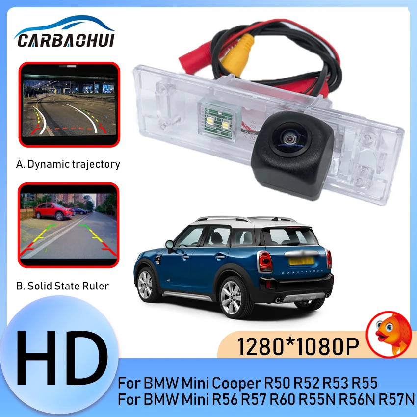 Fisheye Night Vision Car reverse RearView Reversing Backup Camera For BMW Mini Cooper R50 R52 R53 R55 R56 R57 R60 R55N R56N R57N