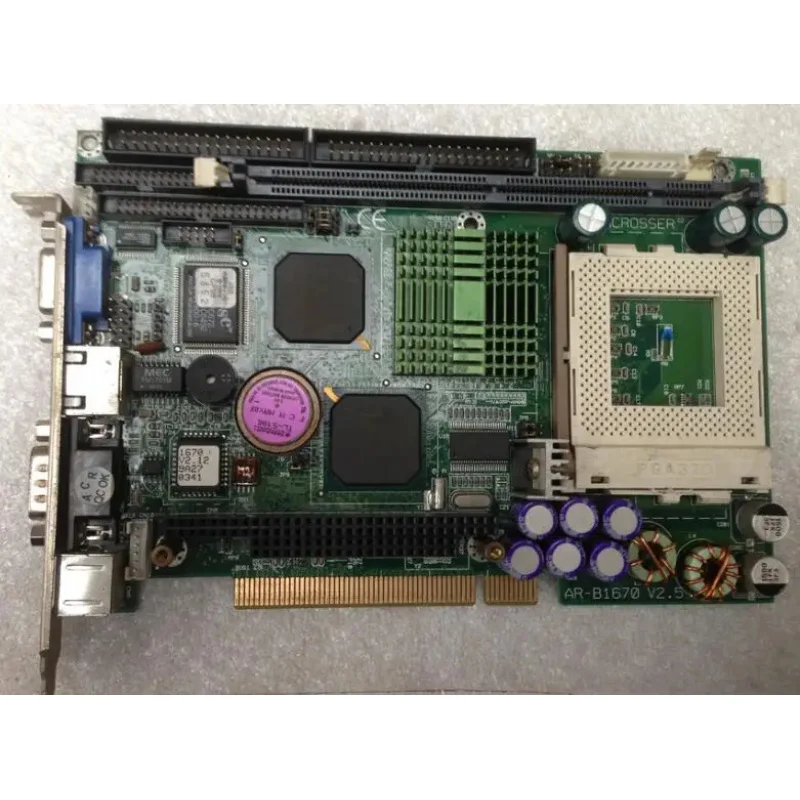 100% OK AR-B1670 V2.0  IPC Industrial Motherboard Half-Size CPU Card PICMG1.0 PCI104 PCI Bus Mainboard with CPU RAM