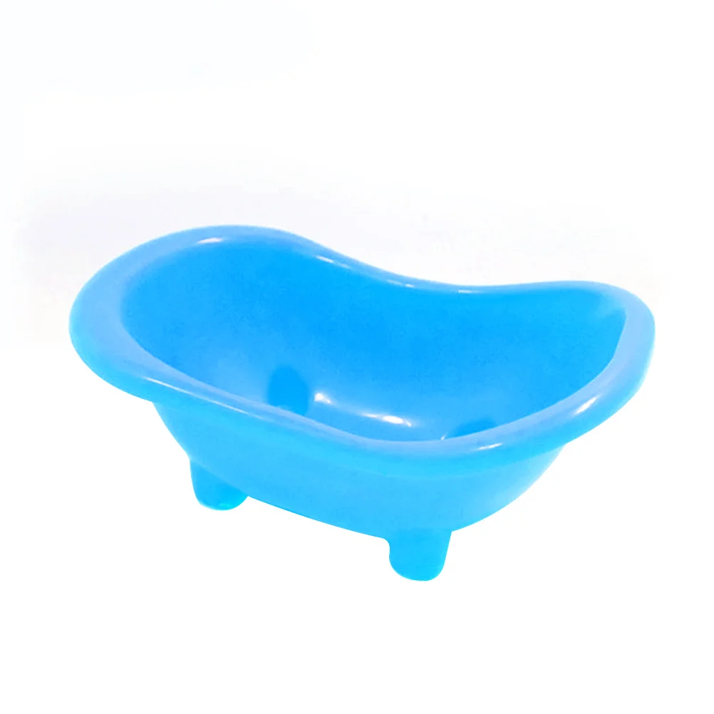 Pet Bathtub Bathroom Small Bathtub Bath Basin for Rat Hamster (Blue) Hamster Bathtub Hamster Bath Basin