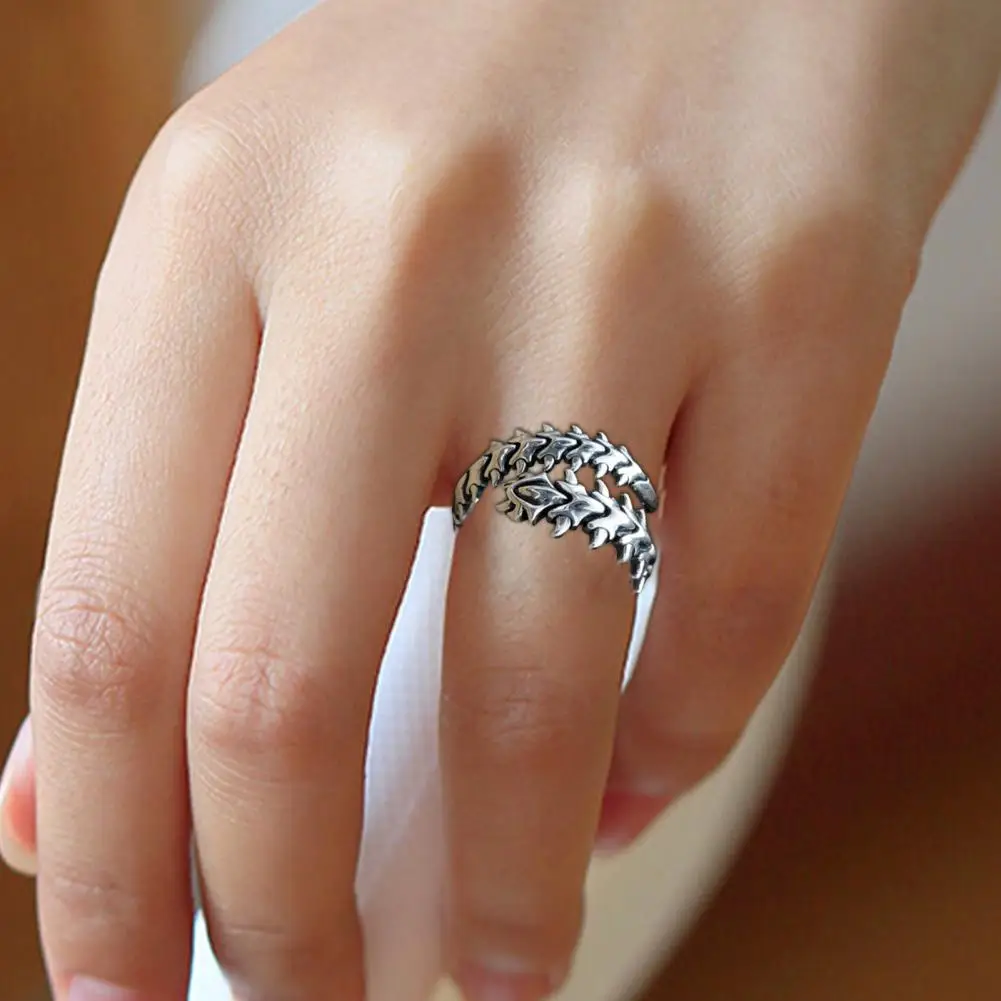 Chic Finger Ring Silver Color Simple Ring All-matched Simple Creative Opening Finger Band