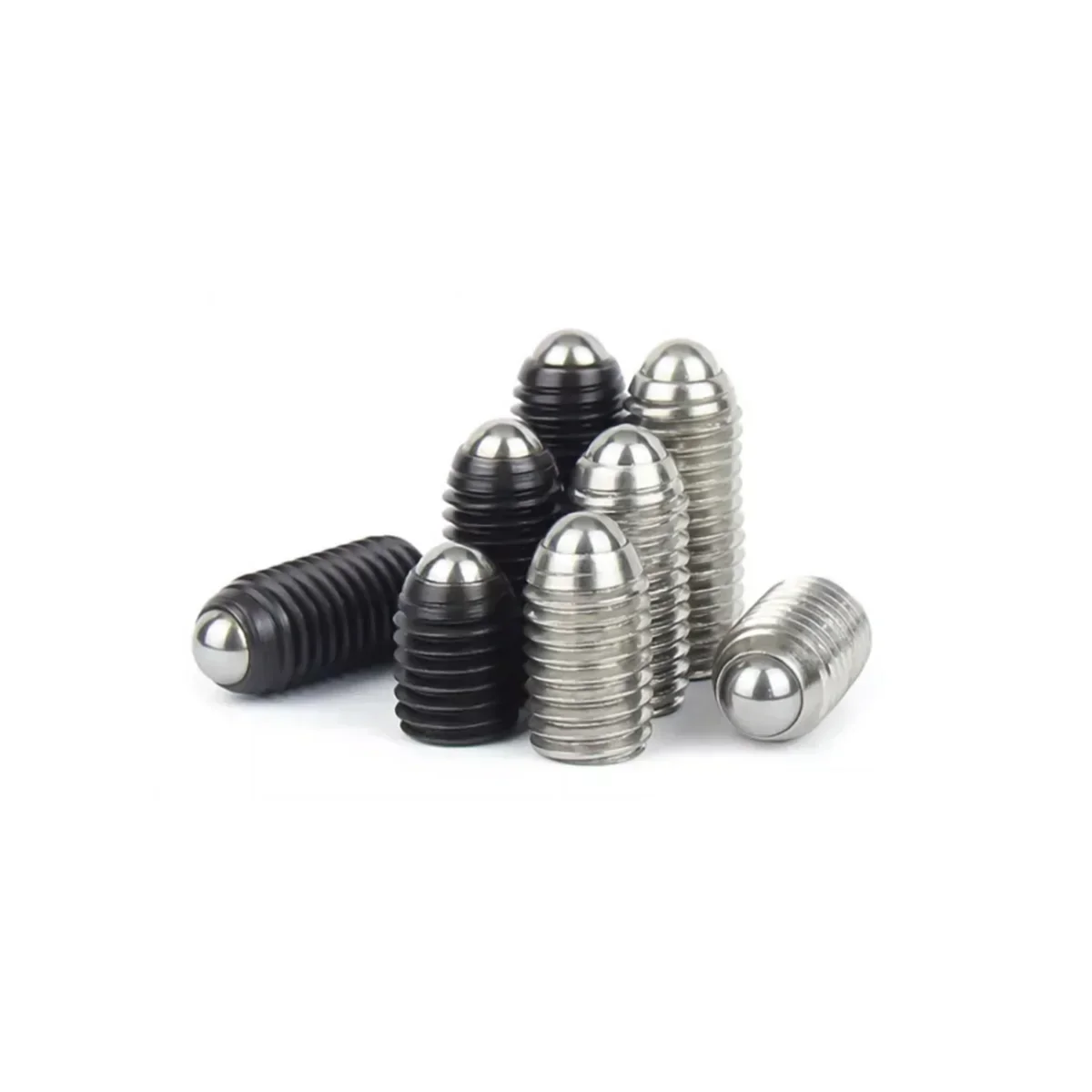 304 Stainless Steel / 12.9 Grade Alloy Steel Ball Positioning Screw, Steel Ball Locking Spring Plunger M3M4M5M6