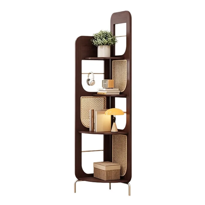 French vintage style sofa side cabinet, storage rack, corner storage rack, bookcase