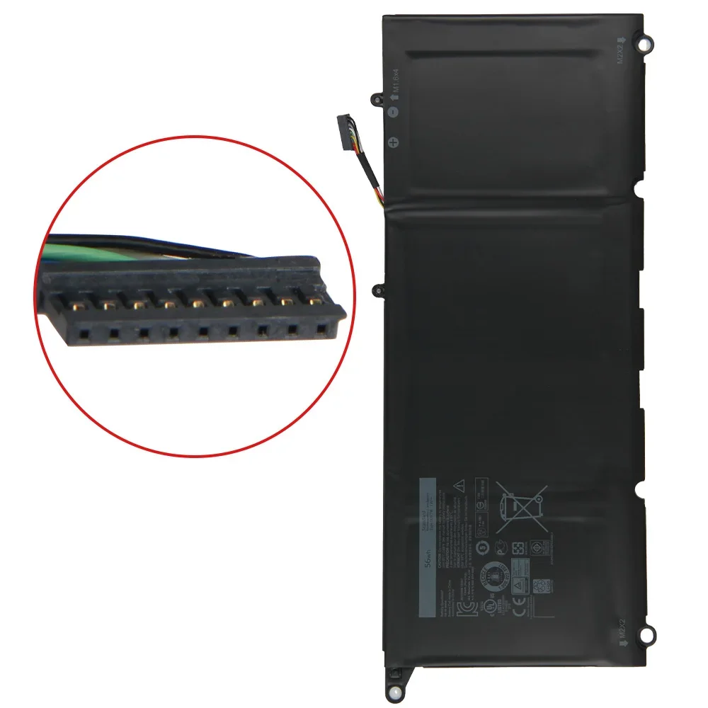 Replacement Battery 90V7W JD25G JHXPY 0N7T6 DIN02 For Dell XPS 13 9350 9343 13D-9343 56Wh Batteries
