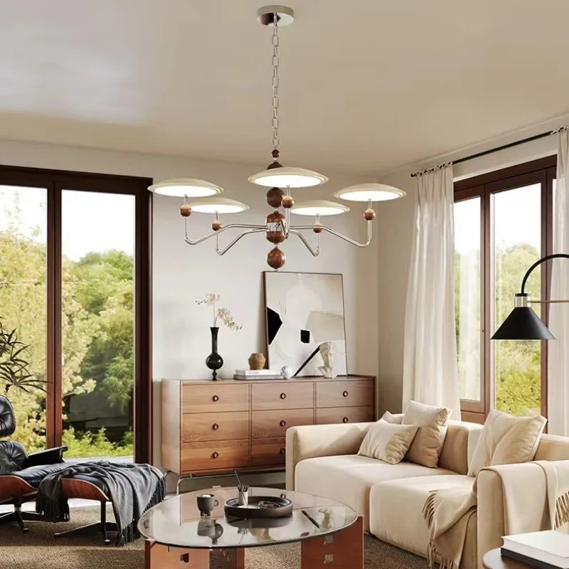 

Living room chandelier 2025 new medieval star track flying saucer hall main light high-end atmospheric Puri eye protection lamp